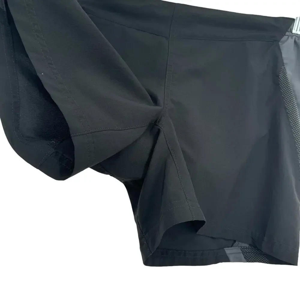 Salomon Womens Actilite Running Shorts M‎ Black Drawstring Waist